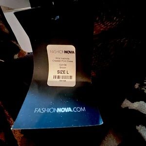 Large NWT cheetah design dress